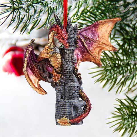 Design Toscano Zanzibar, the Gothic Dragon Holiday Ornament