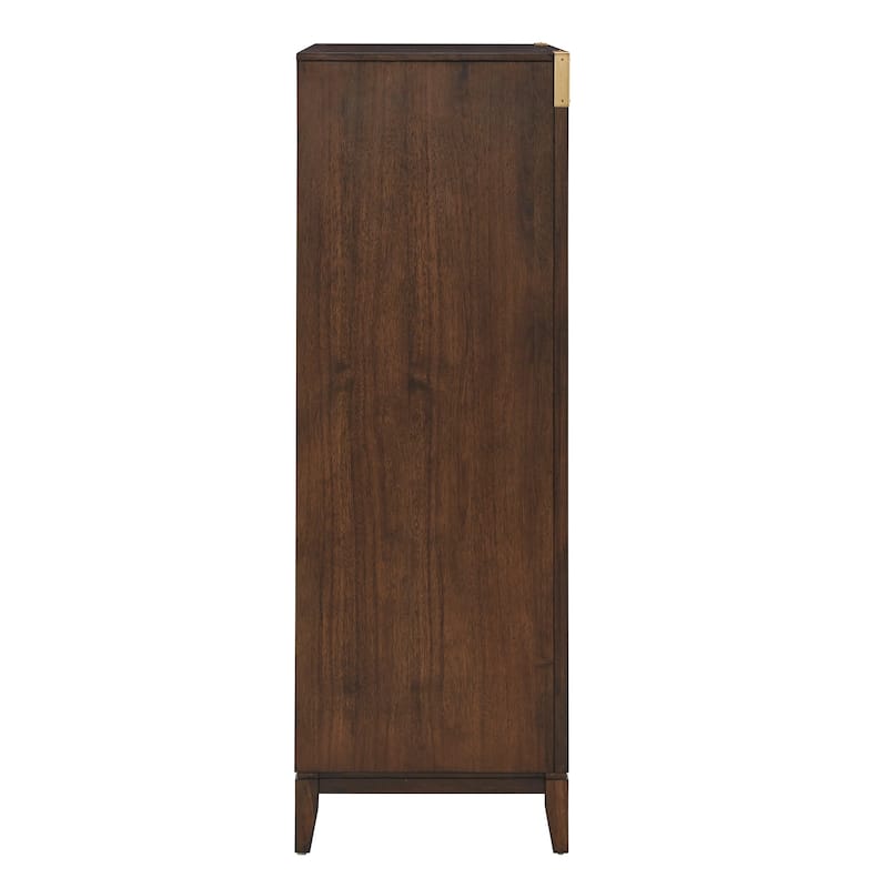Khourush 36" Wide 5 - Drawer Campaign Chest by iNSPIRE Q Modern
