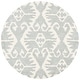 preview thumbnail 91 of 147, SAFAVIEH Handmade Wyndham Zvonka Modern Wool Rug 7' Round - Grey/Ivory - Round