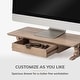 preview thumbnail 4 of 35, Jani Wood Monitor Stand Riser Desk - Ergonomic Design Stand, Desktop Organizer Table for Home, Office Workspace, Gaming Desk