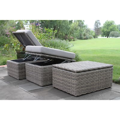 Samera Wicker Storage Ottoman