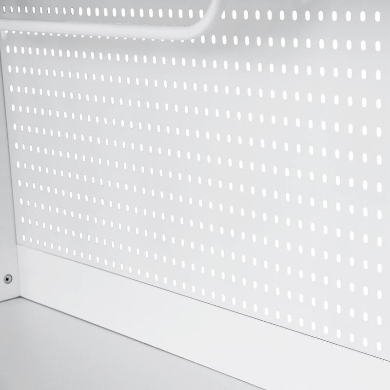 63" Buffet Cabinet with Hutch and Power Outlet, Large Coffee Bar Storage with Drawers, Adjustable Shelves & Pegboard