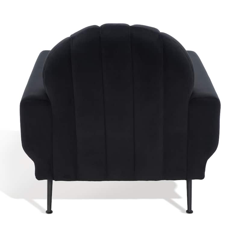 SAFAVIEH Couture Sassa Channel Tufted Accent Chair - 33" W x 34" D x 32" H - 33Wx34Dx32H