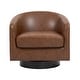preview thumbnail 70 of 122, UIXE 360° Swivel Barrel Accent Chair Armchair For Living Room