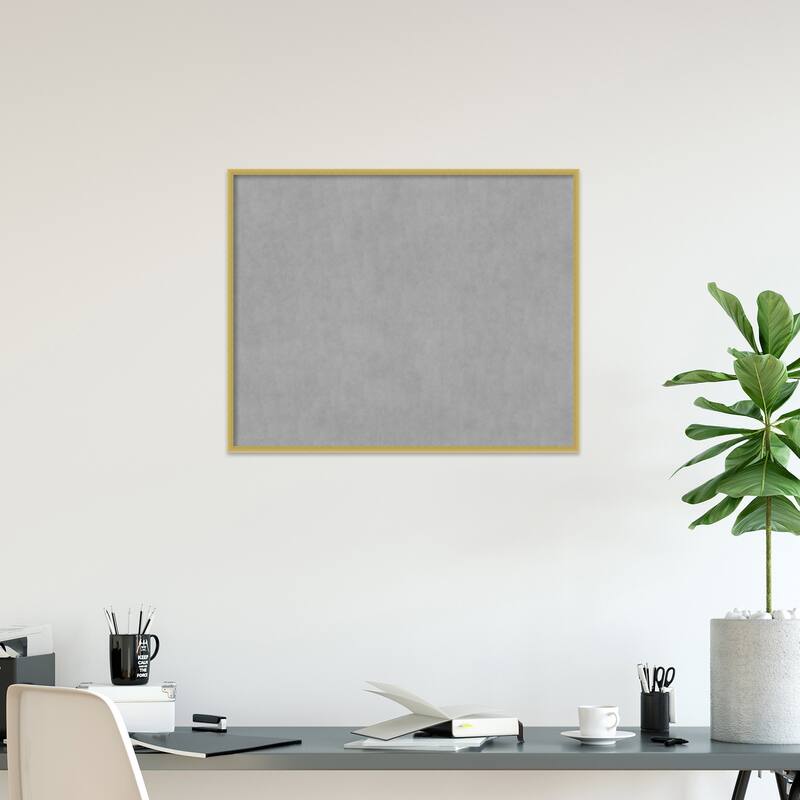 Amanti Art Svelte Polished Gold Framed Magnetic Board