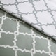 preview thumbnail 3 of 14, Madison Park Essentials Almaden Grey Trellis Pattern Reversible Complete Comforter Set with Cotton Bed Sheets