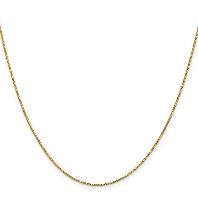 Curata 14k Yellow Gold 0.95mm Open Franco Chain Necklace Options: 16 18 20 24