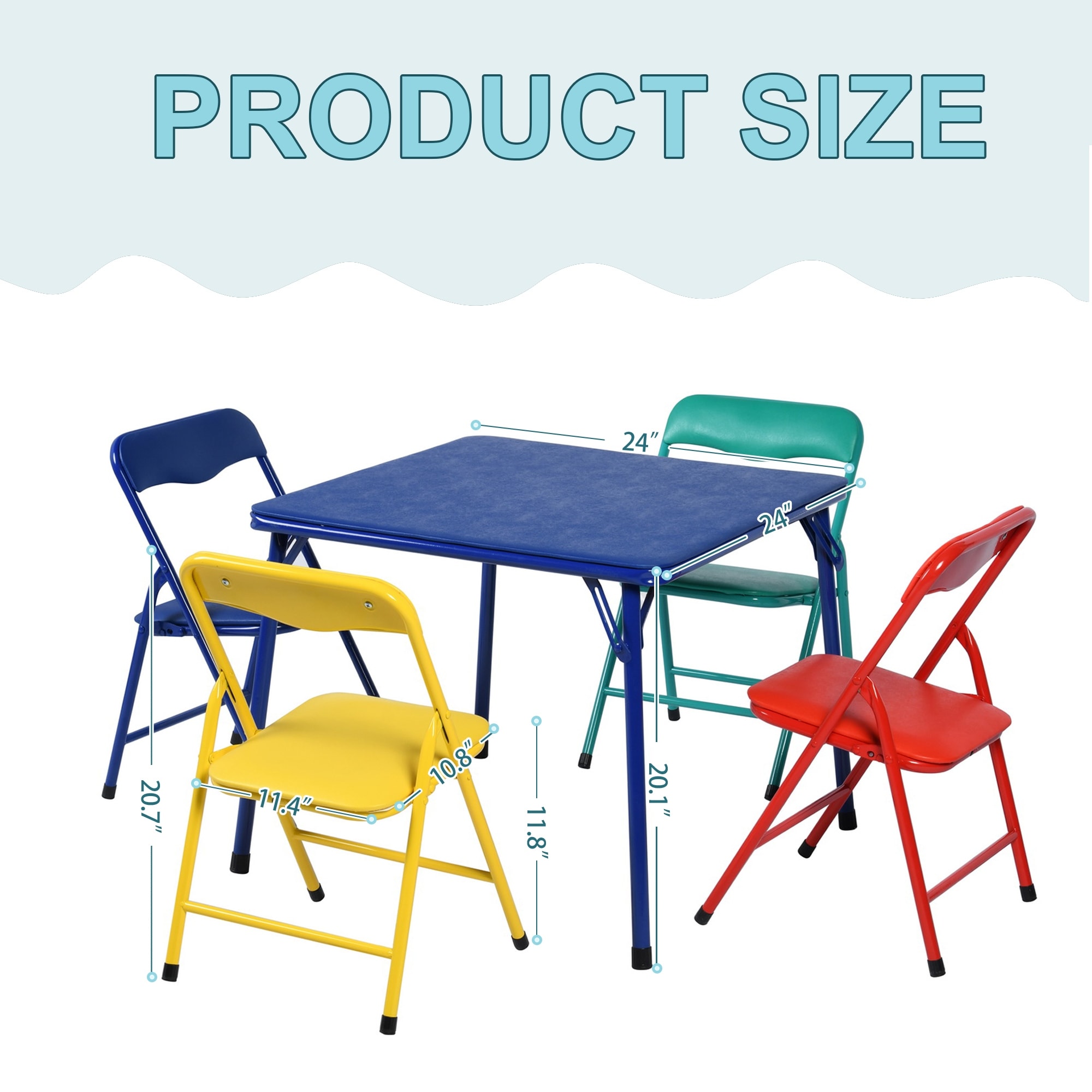 Homy Casa Folding Table And Chairs Child Homy Casa Kids Folding