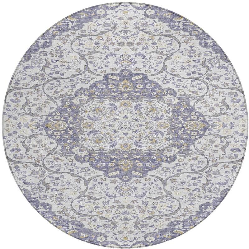 HomeRoots Medallion Traditional Rectangle Outdoor Rug