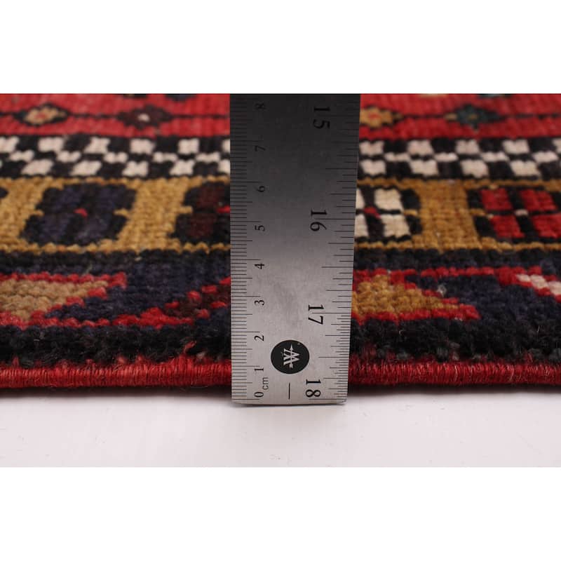 ECARPETGALLERY Hand-knotted Konya Anatolian Red Wool Rug - 3'5 x 9'10