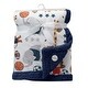 preview thumbnail 2 of 2, Lambs & Ivy Future All Star Animal Sports Minky and Sherpa Baby Blanket