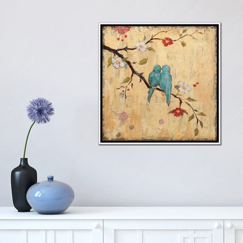 iCanvas "Love Birds II" by Katy Frances Framed Canvas Print