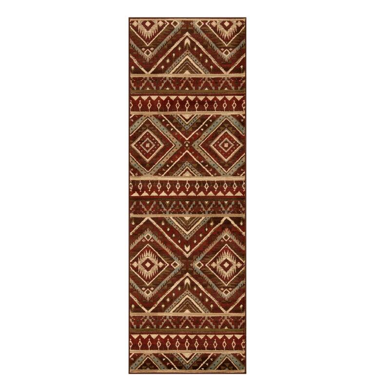 Superior Southwestern Rustic Medallion PowerLoomed Indoor Area Rug