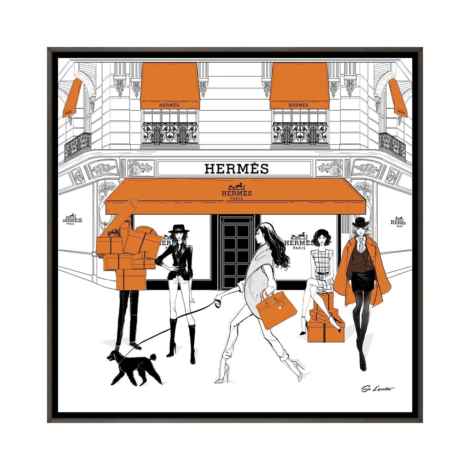 iCanvas Hermes Store Front by So Loretta - Bed Bath & Beyond - 37445244