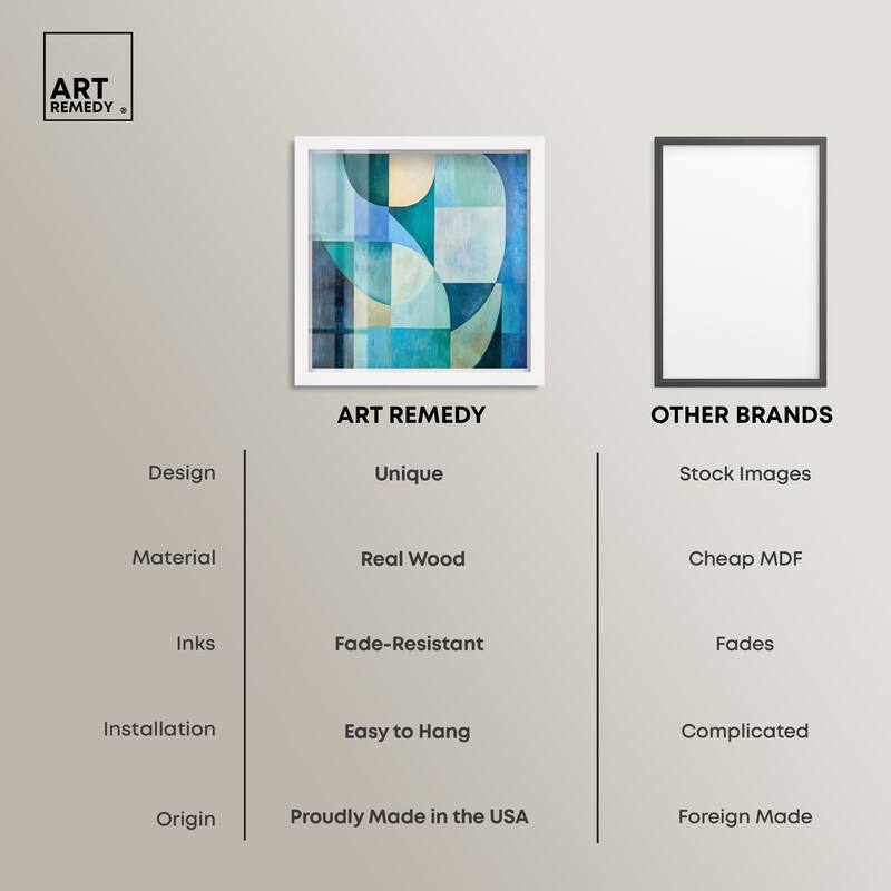 Color Blocks I Shadowbox by Art Remedy