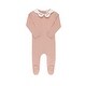 preview thumbnail 1 of 11, Ely's & Co. Organic Wide Rib Embroidered Scallop Collar Footie Collection