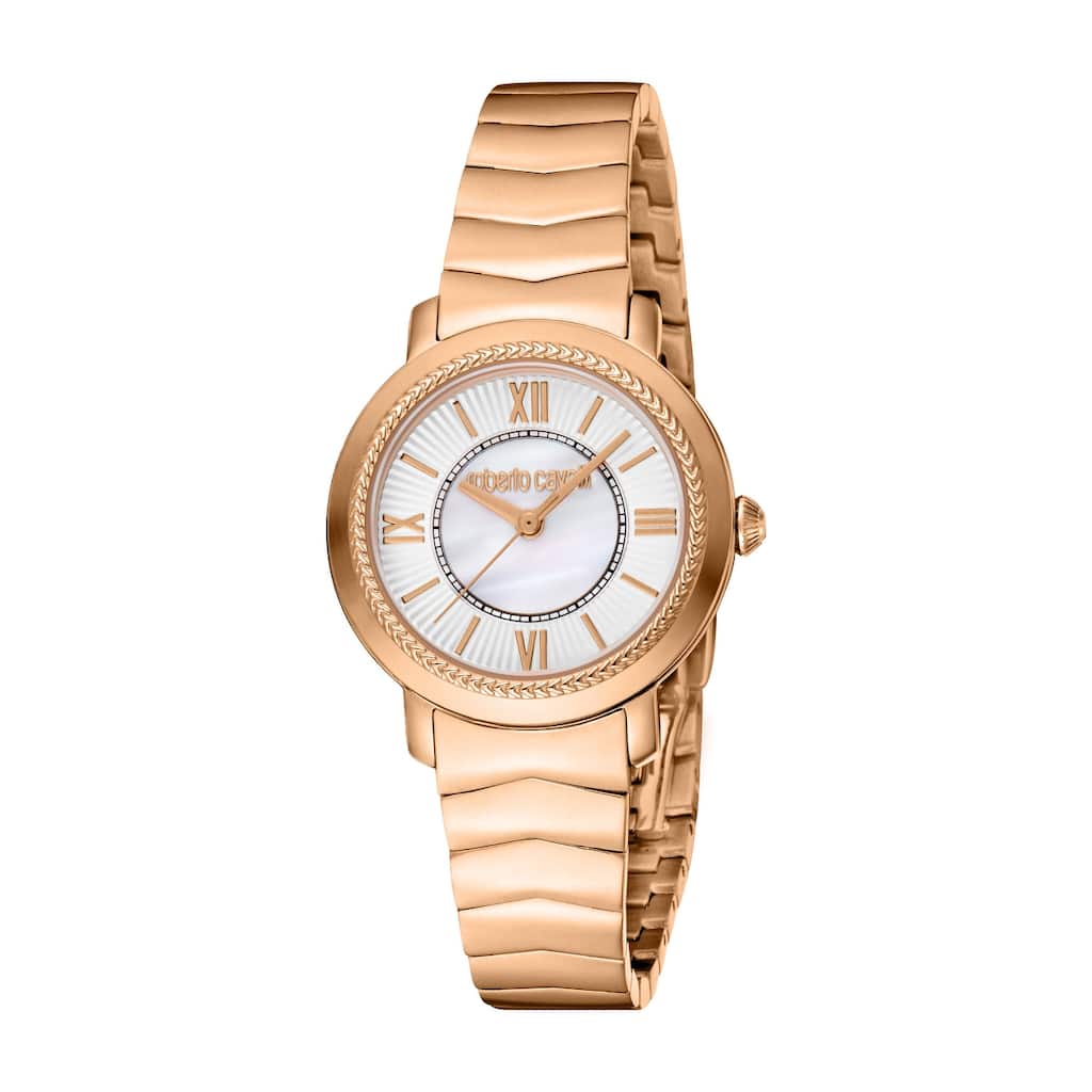 Roberto Cavalli Women RC5L056M0075 Quartz Watch - Rose-Tone