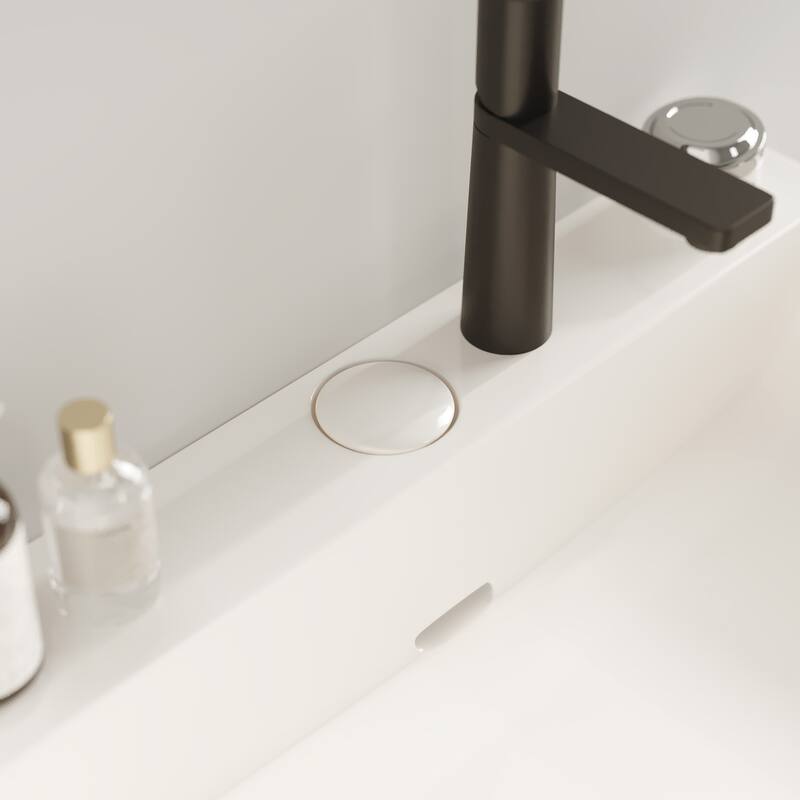 24 inch Metal Freestanding Bathroom Vanity Set with Integrated Ceramic Sink