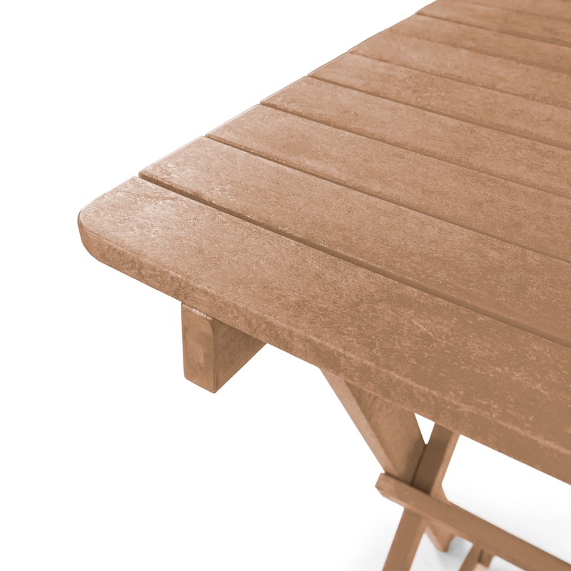 Patagonia Fully Assembled All-Weather Recycled HDPE Outdoor Folding Bar table