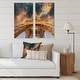 preview thumbnail 7 of 7, Designart "Eiffel Towerin with Sunset Colors" Cityscape Canvas Wall Art Print 2 Piece Set 20" W x 40" H x 1" D x 2 Pieces