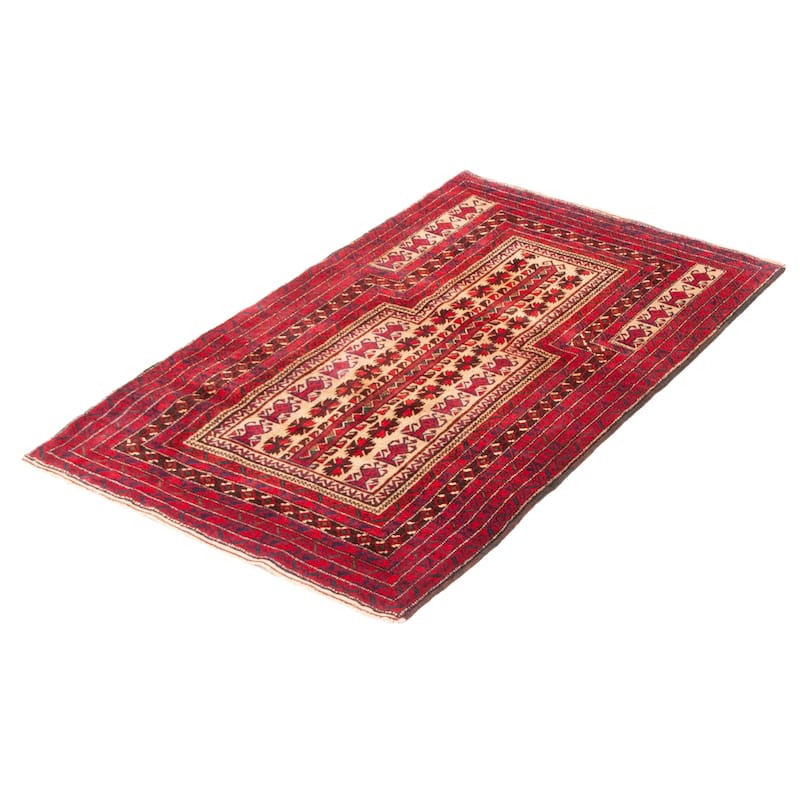 Teimani Tan Rug 3'0" x 5'4" - 3'0 x 5'4