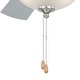 preview thumbnail 10 of 10, Expo 42 in. Satin Nickel Low Profile Flush Mount Ceiling Fan with Reversible Maple-Silver Blades, LED Light Kit and Pull Chain
