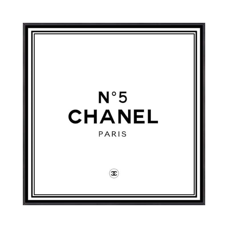 iCanvas "Chanel No5" by Art Mirano Framed - 12x12 - Ebony