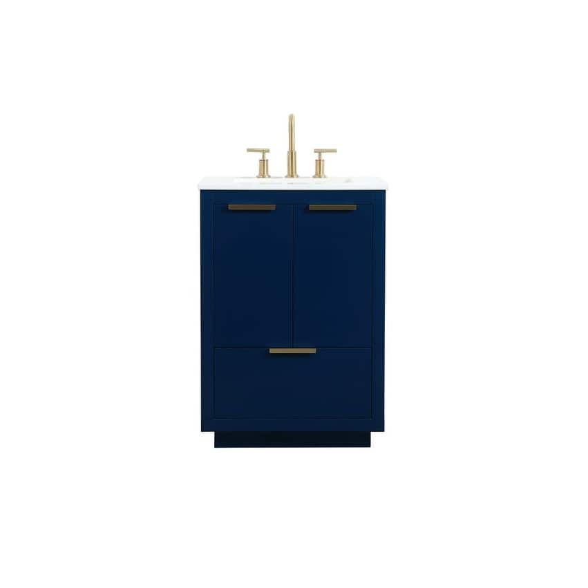Elegant Lighting VF19424 Blake 24" Free Standing Single Basin Vanity