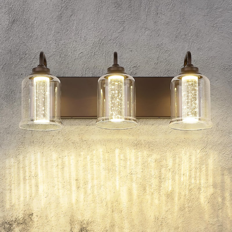 3-Light LED Vanity Light with 3 Colors Modes (3000K/4000K/5000K)