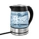preview thumbnail 1 of 3, MegaChef 1.8Lt. Glass Tea Kettle with Electric Base