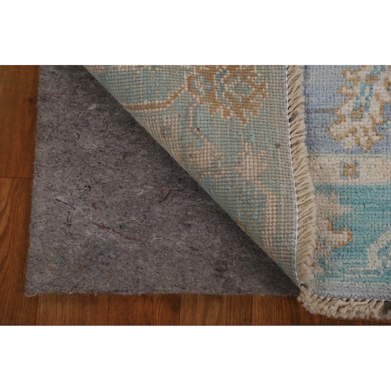 Geometric Oriental Oushak Turkish Rug Wool Hand-knotted Foyer Carpet - 2'0" x 3'11"