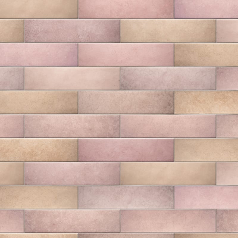 Merola Tile Heritage Rose 2-3/8" x 9-5/8" Porcelain Floor and Wall Tile