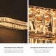 preview thumbnail 7 of 16, Modern Glam LED Crystal Chandelier Rose Gold Island Light for Dining Room - D37" x H64" Max