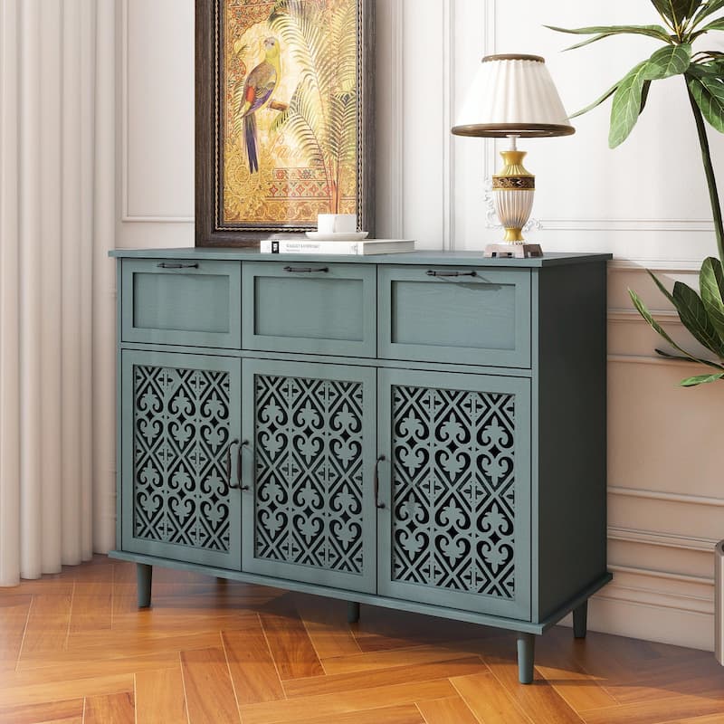 Three-Door Three-Drawer Cabinet