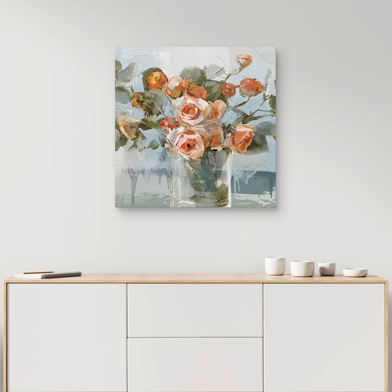 Peachy Dreams by Studio Arts Canvas Art Print