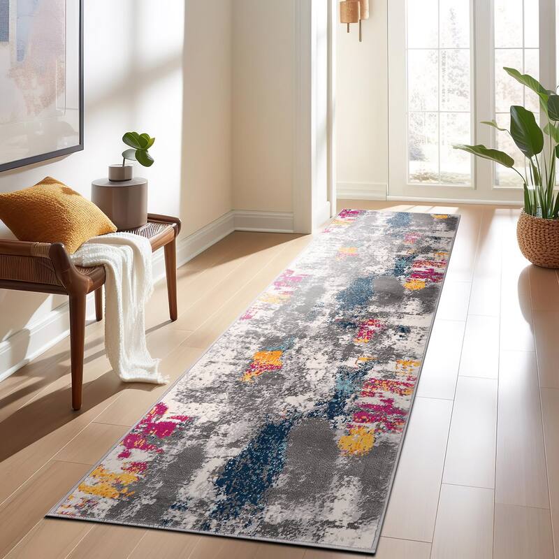World Rug Gallery Cardiff Contemporary Abstract Area Rug