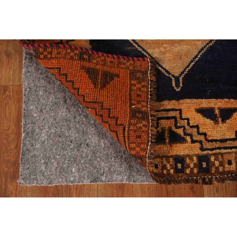 Geometric Lori Persian Antique Area Rug Handmade Wool Carpet - 4'3"x 7'0"