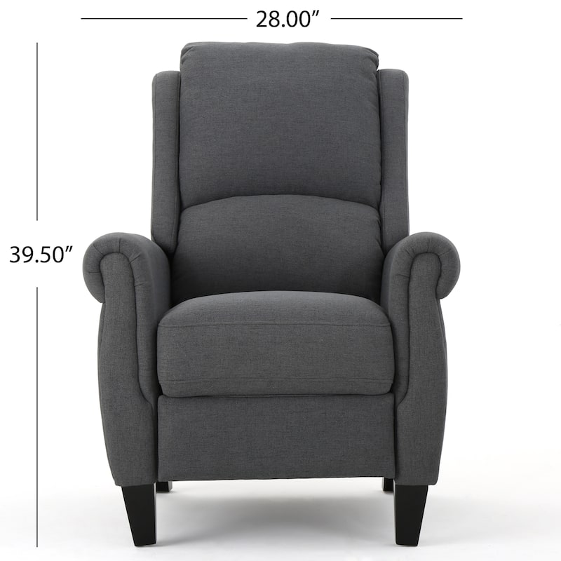 Haddan Fabric Recliner Club Chair by Christopher Knight Home