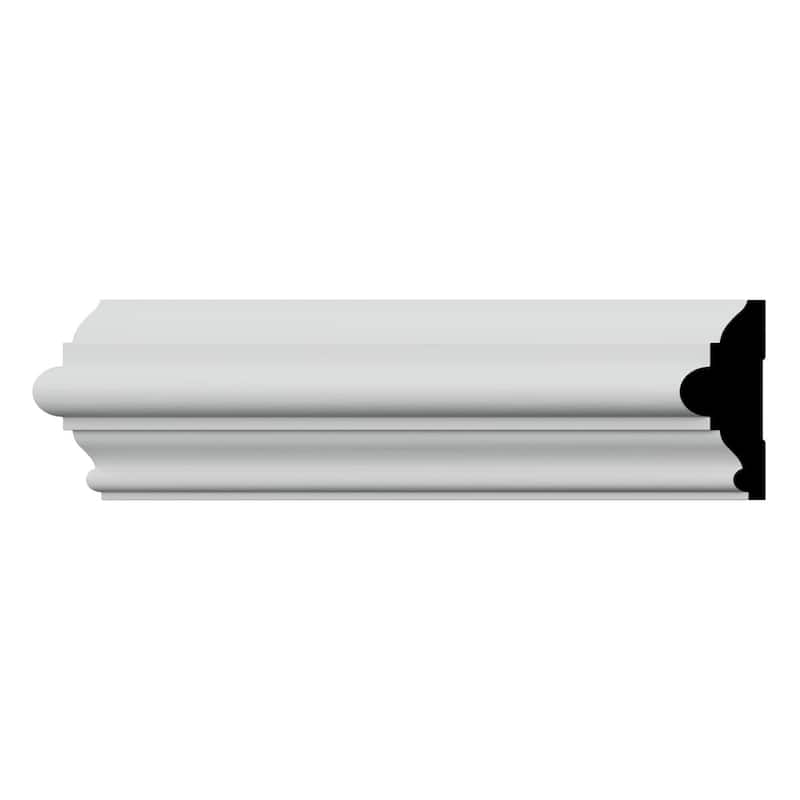 WM300: 1-1/16-in D x 3-in W x 96-in L Americraft Solid Hardwood Stain Grade Chair Rail Moulding - Primed Fingerjoint Pine