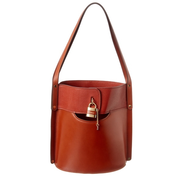 Chloe Aby Medium Leather Bucket Bag. Opens flyout.