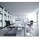 preview thumbnail 7 of 38, Office Chair With Arms Stools For Counter Height Bar Office Wheels PU Leather Rest Tilt Swivel Work Office Standing Desk