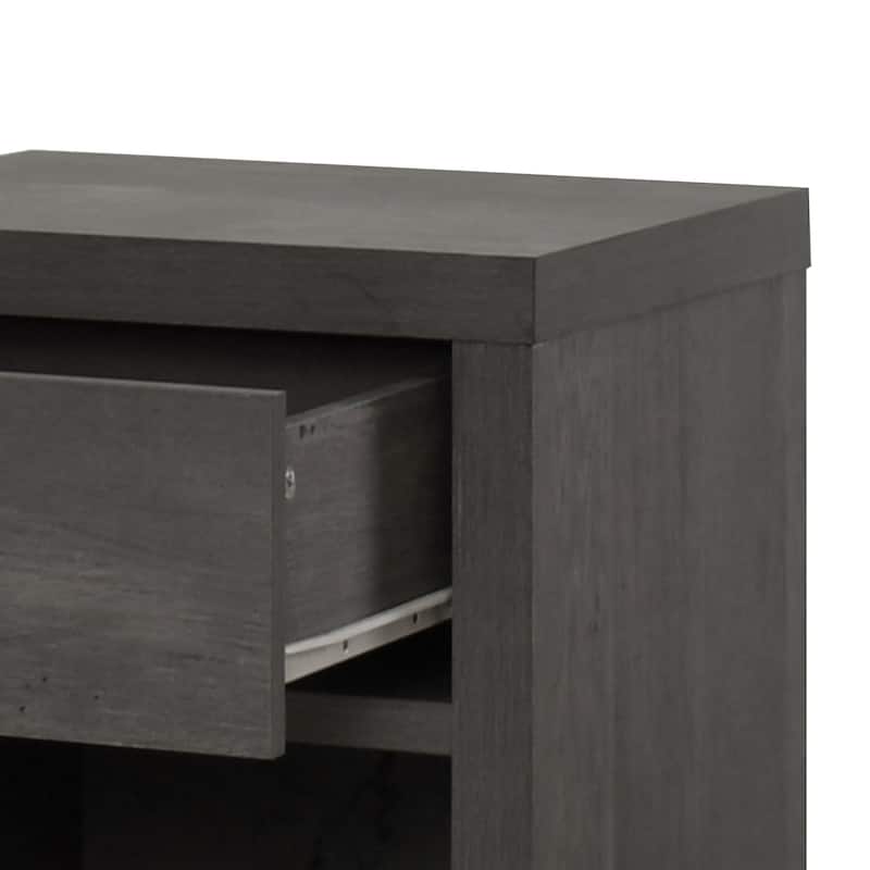 Nystrom Faux Wood Single Drawer Nightstand by Christopher Knight Home