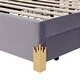 preview thumbnail 27 of 52, Velvet LED Upholstered Platform Bed with RGB Lights