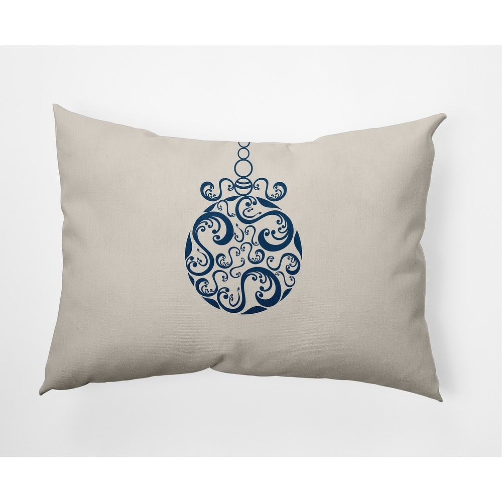 Fancy-Bulb Christmas Decorative Throw Pillow