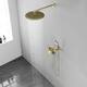 Clihome 5 Spray Patterns 12 in. Wall Mount Dual Shower Heads