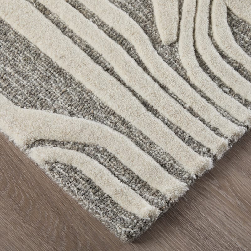 Grand Bazaar Wallace Hand Tufted Abstract Transitional Area Rug