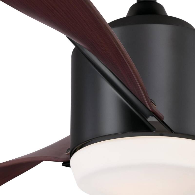 Westinghouse Lighting Evan 52" Matte Black Indoor LED Ceiling Fan with Remote Control