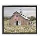 preview thumbnail 1 of 26, Stupell Patriotic Barn & Cow Framed Floater Canvas Wall Art Design By Amber Sterling 21 x 17 - Black