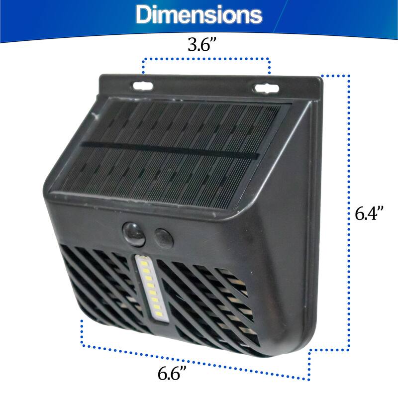Solar Bug Mosquito Zapper UV Insect Killer w/ Motion Sensor LED Light, Waterproof Insect Pest Control for Garden - regular