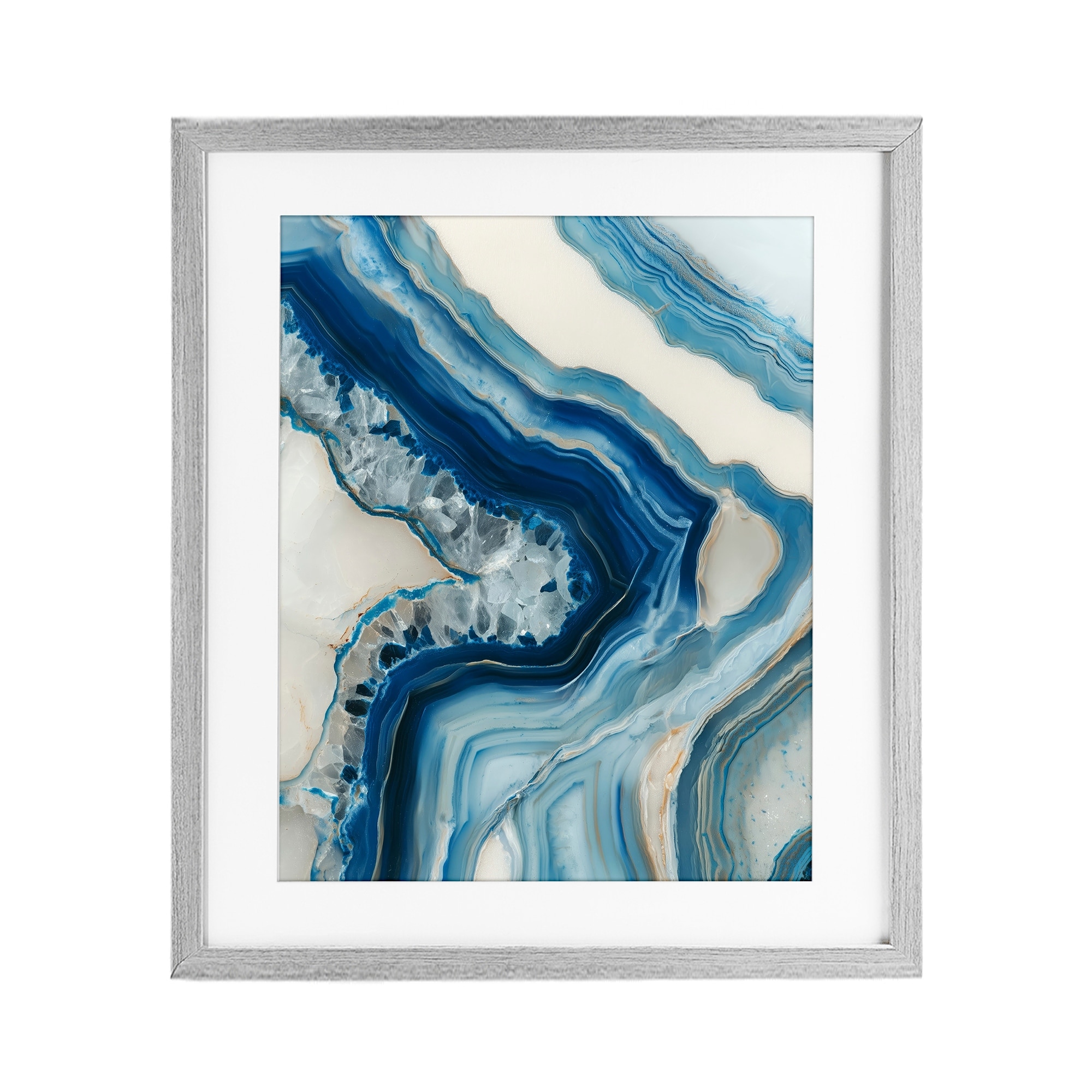Stupell Sea Colored Stones Geode Under Glass Framed Design By Svetlana Aleynikova